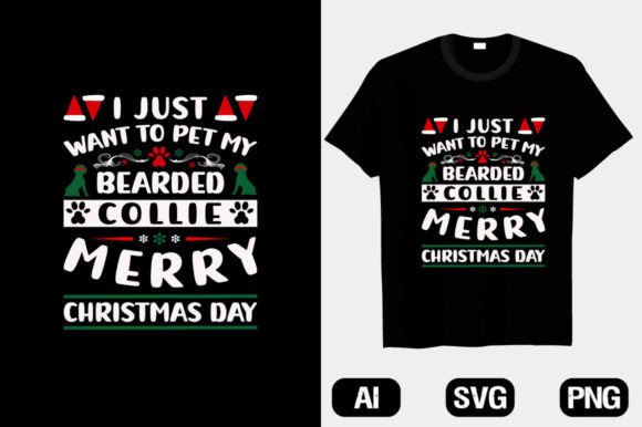 Christmas Dog Graphics for T-Shirt Designs Voll 13