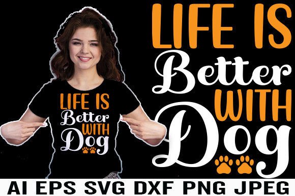 Dogs Typography SVG Graphics & T-Shirt Designs Review