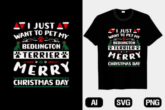 Merry Christmas Dog T-Shirt Designs V 5 Graphics