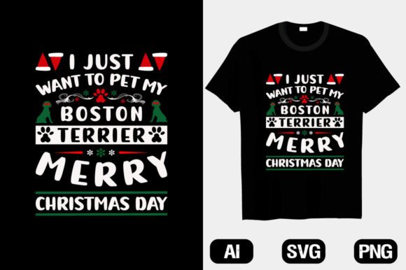 Merry Christmas Dog T-shirt Designs V 6 Graphics Review