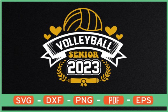 Volleyball Senior 2023 T-Shirt Graphics & Crafts Review